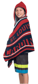 St Louis Cardinals Youth Hooded Towel