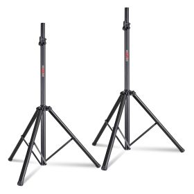 5 Core 2 Pieces Black Heavy Duty Height Adjustable 40 to 72 inches Tripod PA Monitor Holder