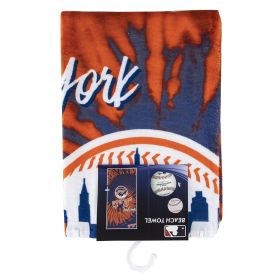 Mets OFFICIAL MLB "Psychedelic" Beach Towel; 30" x 60"