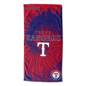 Rangers OFFICIAL MLB "Psychedelic" Beach Towel; 30" x 60"