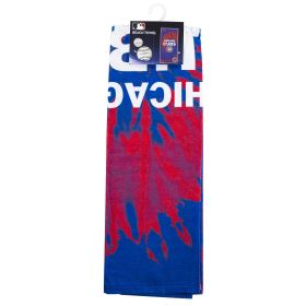 Cubs OFFICIAL MLB "Psychedelic" Beach Towel; 30" x 60"