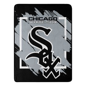 WHITE SOX OFFICIAL MLB "Walk off" Micro Raschel Throw Blanket; 46" x 60"