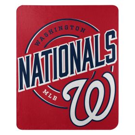 Nationals OFFICIAL MLB "Campaign" Fleece Throw Blanket; 50" x 60"