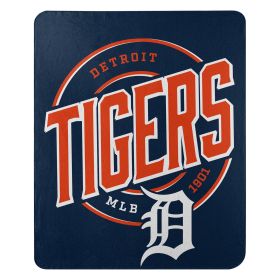 Tigers OFFICIAL MLB "Campaign" Fleece Throw Blanket; 50" x 60"