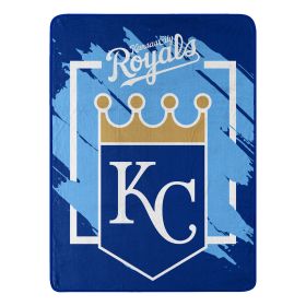 ROYALS OFFICIAL MLB "Walk off" Micro Raschel Throw Blanket; 46" x 60"