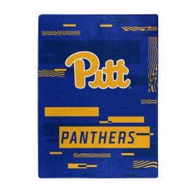 PITTSBURGH OFFICIAL NCAA "Digitize" Raschel Throw Blanket; 60" x 80"