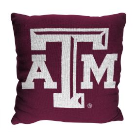 Texas A&M OFFICIAL NCAA "Invert" Woven Pillow; 20" x 20"