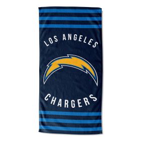 LA Chargers OFFICIAL NFL "Stripes" Beach Towel; 30" x 60"