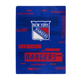 Ny Rangers OFFICIAL NHL "Digitize" Raschel Throw Blanket; 60" x 80"