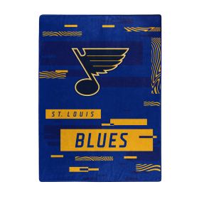 Blues OFFICIAL NHL "Digitize" Raschel Throw Blanket; 60" x 80"