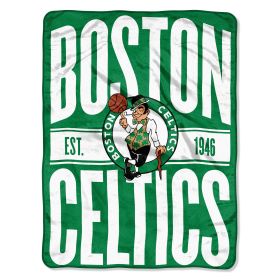 Celtics OFFICIAL NBA Clear out Micro Raschel Throw Blanket; 46" x 60"