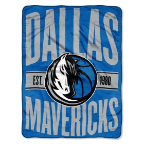 Mavericks OFFICIAL NBA Clear Out Micro Raschel Throw Blanket; 46" x 60"