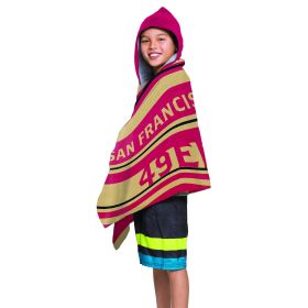 49ers - Juvy Hooded Towel, 22"X51"