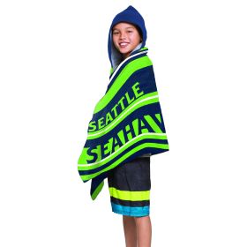 Seahawks - Juvy Hooded Towel, 22" X 51"