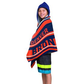 Broncos - Juvy Hooded Towel, 22"X51"