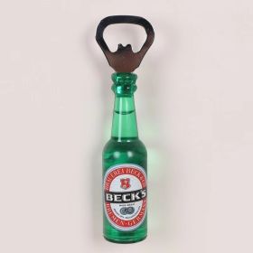 1pc Magnetic Beer Bottle Opener (Color: Becks, material: Polypropylene + Magnet)