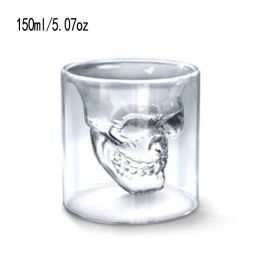 1pc Handmade Crystal Skull Glass (Capacity: M/150ml/5.07oz)